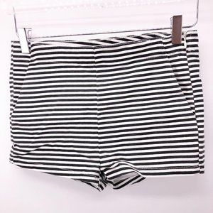 NWT Size 8 H&M Divided Shorts Striped Black White